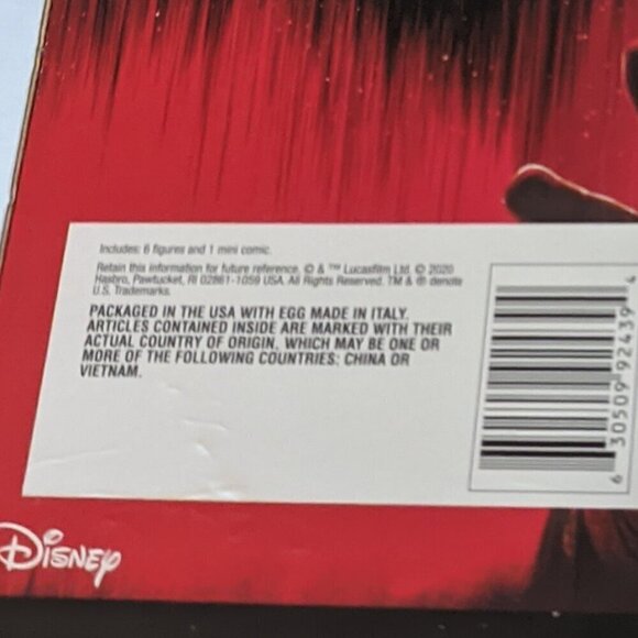 Huge Egg Surprise 6 Action Figures Comics Star Wars Last Jedi Hasbro Disney NWT - Picture 6 of 6